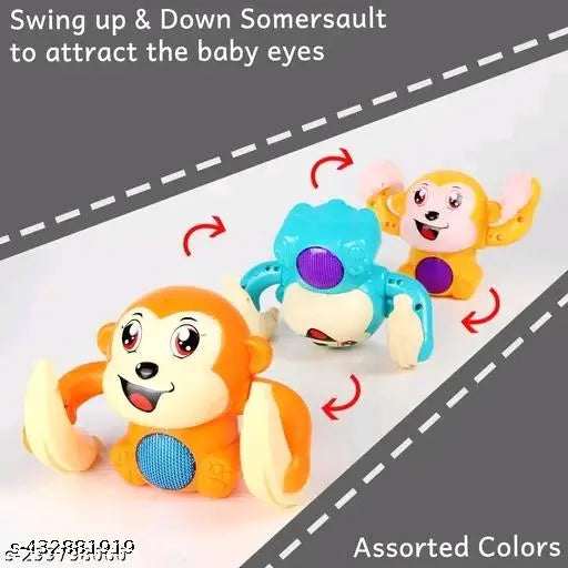 khilaunewala electronic dancing and spinning banana monkey toy pack of 1 multi colo